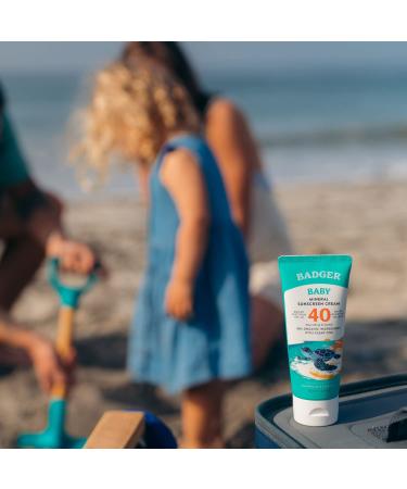 Badger SPF 40 Baby Sunscreen and SPF 40 Kids Sunscreen - Buy Online on GoSupps.com