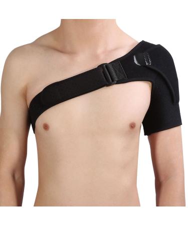 Greensen Shoulder Brace Premium Neoprene Blend Adjustable Straps Pressure Pad Increase Speed Up Recovery Relieve Rotator Cuff Injuries for All Day Comfort and Support