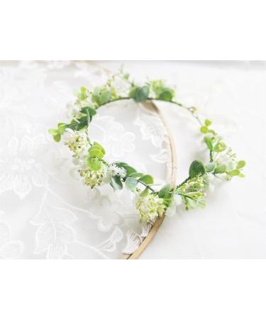 FIDDY898 Green Flower Crown Headband - Fairy Accessories for Women | Photo Prop B01 - Buy Online on GoSupps.com