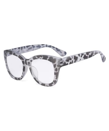 Eyekepper Oversized Reading Glasses - Retro Readers for Women Reading - Grey/Tortoise Frame +2.50 Grey/Tortoise 2.5 x