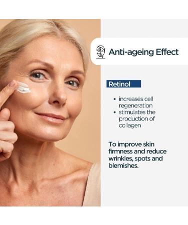 Retinol Face Cream for Sensitive Skin - Natural Skincare with 99% Natural Ingredients - Anti Ageing Cream - Night Cream - Vegan Retinol Moisturizer Anti Ageing Anti Wrinkle Night Cream - Buy Online on GoSupps.com