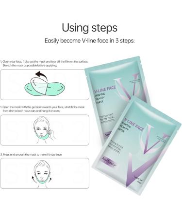 Face Lift Tape Face Mask V-Line Face Mask Skincare - V Shape Face Tape Face Mask Chin Up Patch with Aloe & Hyaluronic Acid Chin Contour Tightening Double Chin Jawline for Women & Men 5 - Buy Online on GoSupps.com