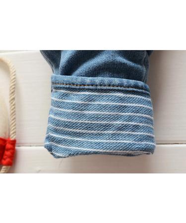 KIDSCOOL SPACE Baby Denim Overalls 3D Cartoon Jean Dungarees Blue-2155 | 6-12 Months - Buy Online on GoSupps.com