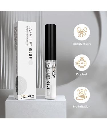 LASHVIEW Lash Lift Glue 5ML - Odorless & Irritation-Free Eyelash Perm Adhesive - Buy Online on GoSupps.com