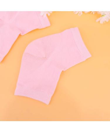 Lurrose 2 Pairs Gel Heel Socks Open Toe Socks Anti-crack Moisturizing Socks for Woman Men Cracked Skin (Pink) Grey - Buy Online on GoSupps.com
