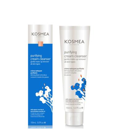 Kosmea Natural Cream Cleanser - Purifying Face Cleanser for All Skin Types with Rosehip Oil & Vitamins | 5.07 fl oz - Buy Online on GoSupps.com