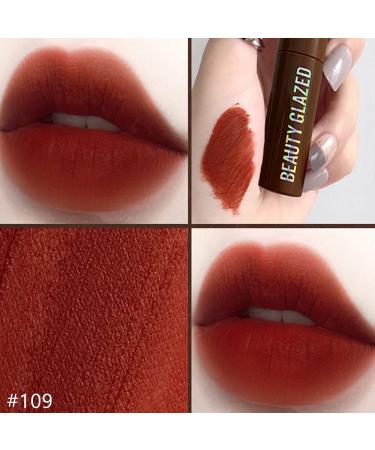 Beauty Glazed Chocolate Lipstick - Matte Lip Glaze | Waterproof Mokka Brown | Sexy Red Lips Makeup - Buy Online on GoSupps.com