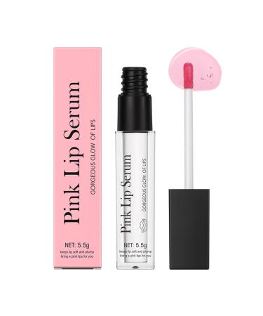 Pink Lip Plumping Serum, Color Changing Lip Oil, Magic Moisturizing Lip Stain, Instant Lip Plumping Serum - Long Lasting Lip Plumping Gloss(1PC)