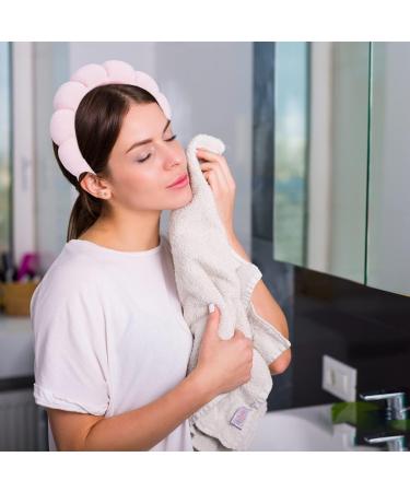Spa Headband Women Fashion Headband Hair Accessories Sponge Headband Makeup Headband Wide Headband for Face Washing Shower Makeup Removal Skincare (Pink) - Buy Online on GoSupps.com