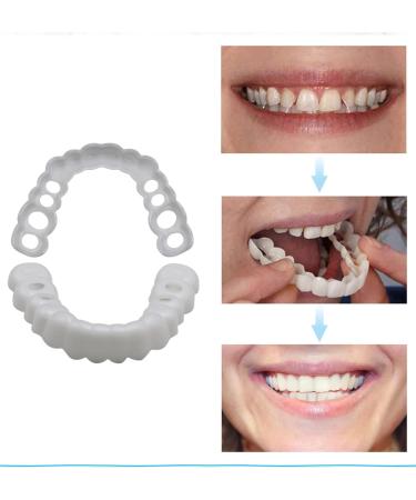 Buy Mxrfactory Temporary Cosmetic Silicone Teeth Prosthesis - Instant Smile Veneers Oral Whitening Kit for Men & Women - 7 Pairs - International Shipping - Buy Online on GoSupps.com