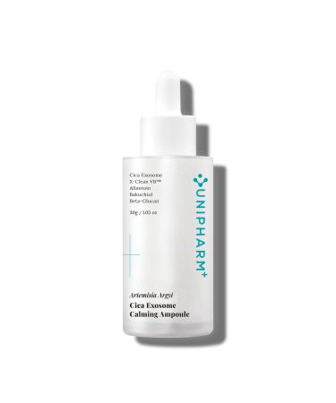 UNIPHARM Artemisia Argyi Cica Exosome Calming Ampoule 1.05 oz Soothing Serum for Sensitive Skin