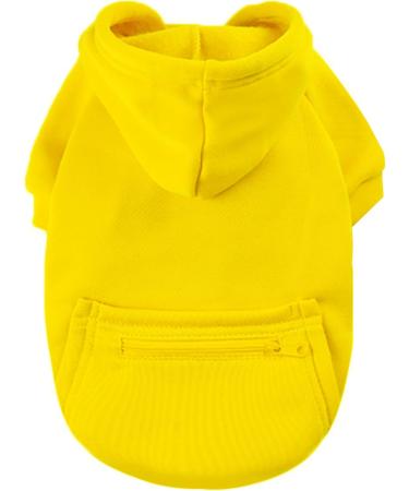 JECIKELON Winter Doc Hoodie Sweatshirt for Small Chihuahua - X-Small Y02-Gelb | Stylish & Cozy Pet Apparel - Buy Online on GoSupps.com