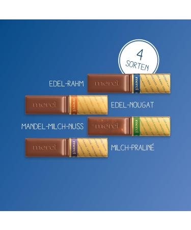 Merci Finest Selection Light Variety - 250g Gourmet Filled & Unfilled Chocolates | International Shipping - Buy Online on GoSupps.com