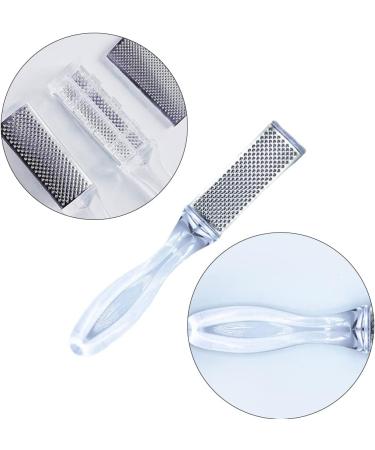 Pedicure File Double Sided Stainless Steel Feet Exfoliator Easy Grip Handle Foot Rasp File for Women Men Foot Care Dead Skin Dry Cracked - Buy Online on GoSupps.com