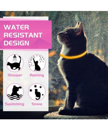 YOTANGO Cat Collar Repellent 2 Pack Cat Collar-Built-in Pant-Based Formula Strong Repellency Slow Release Glow in the Dark Pleasant Aroma Waterproof (Pink) - Buy Online on GoSupps.com