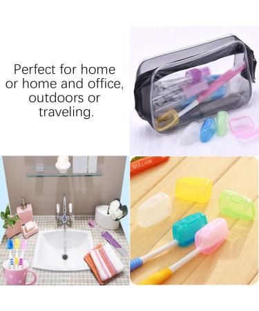 ZCSOWE 10-Piece Toothbrush Protective Covers | Travel-Friendly Toothbrush Head Covers for Family Use - Buy Online on GoSupps.com
