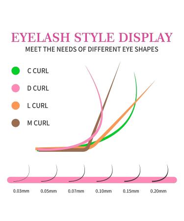 Q&D LASH Premium Silk Eyelash Extensions | M-0.05-MIX 8-15mm | Professional Ultra Dark Lashes - Buy Online on GoSupps.com