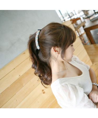 Beaupretty Pearl Clip Banana Hair Clamps for Women - Glittering French Hair Clips | Metal Hair Jewelry | Fishtail Design - 12x1.5x1.5 cm - Buy Online on GoSupps.com