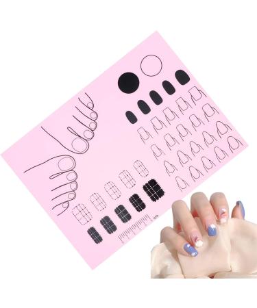 Nail Mat for Nail Tech Manicure Protector Mat for Nail Practice - Nail Manicure Tools Stamping Mat Nail Sticker Guide for Nail Sticker Printing Pink - Buy Online on GoSupps.com