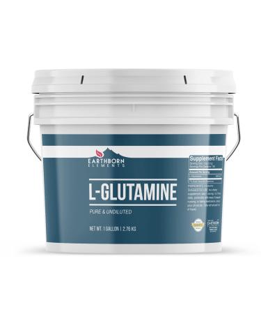 Earthborn Elements L-Glutamine 1 Gallon Bucket Pure & Undiluted Dietary Supplement 6.1 Pound (Pack of 1)