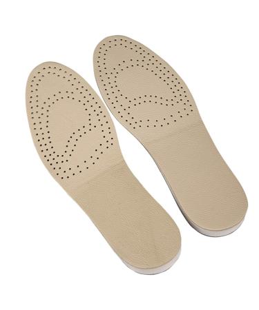 FOMIYES 1 Pair Heel Lift Insert Leather Shoe Insoles Elevator Insoles Height Increase Elevator Height Increase Insole Height Booster Insoles Shoe Lift Height Lift Accessories Leather Shoes Beige Size 9