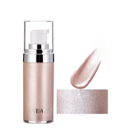 4 Colors Face Body Shimmer Body Cream Liquid Body Highlighter Long-lasting Shine Brighten Glitter Shimmering Body Cream for All Skin Types Bronzer (#01 Pearl White) #01 Pearl White 60.00 g (Pack of 1)