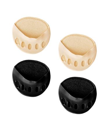 1 Set 4 Pairs Open Toe No Show Socks Clear Heels Slipper Socks Men Socks Toe Socks Women Half Socks for Sandal Socks Woman Sock Toe Topper Socks Toe Topper Liner Socks Cotton Miss