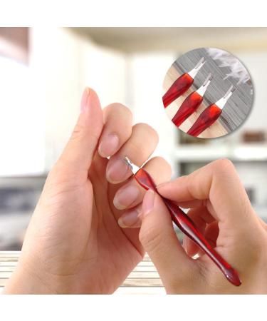 Tadipri 6 Pieces Manicure Pedicure Grooming for Care Skin Blade V Shape Stainless Steel Hypo-Allergenic Professional Cuticle Pusher Stainless Steel - Buy Online on GoSupps.com