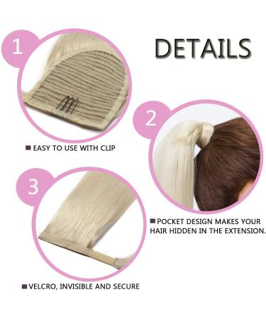 Buy SEGO Real Hair Ponytail Extensions - 50.8 cm Clip-In Braid | Remy Hairpiece for Effortless Style - Buy Online on GoSupps.com