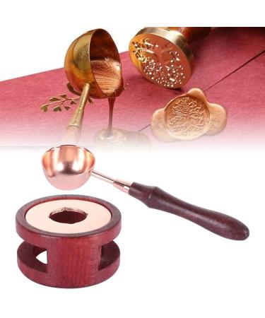 Wax Seal Warmer Wax Seal Kit Wax Melting Pot Wax Seal Furnace with Wax Melting Spoon for Wax Sealing Stamp Wax Seal Spoon Holder for Letter Envelope Stamp - Buy Online on GoSupps.com