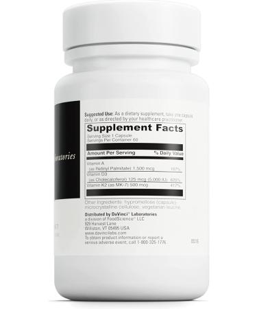 Buy DaVinci Laboratories A-D-K 60 Capsules | Premium Vitamin Supplement - Buy Online on GoSupps.com