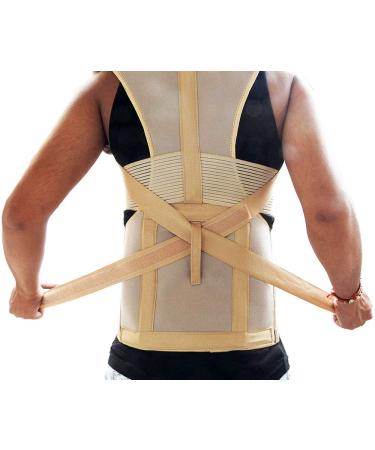 Wonder Care Posture Corrector Brace Scoliosis Kyphosis Hunch Back Support Belt Lower Back Pain Relief Belt for Women Men B-105 - M