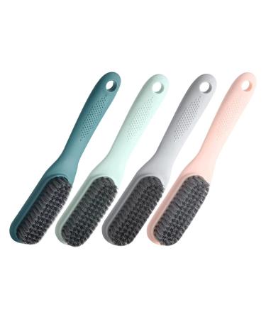 Home Shoes Brushes 4 Pcs Long Handle Shoes Brush Housework Cleaning Brush Laundry Brush Bathroom Tool Brush Onecolor