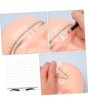 Housoutil 50pcs Eyebrow Positioning Ruler Stickers Eyebrow Template Eyebrow Positioning Tool Disposable Suite - Buy Online on GoSupps.com