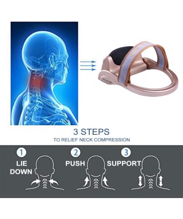Woolala Cervical Neck Traction Device Chronic Neck Pain Relief Muscle Relax Pillow with Band Neck Curve Correct Home Neck Stretcher - Buy Online on GoSupps.com