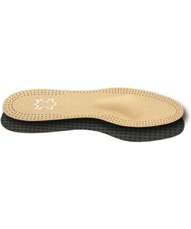 Fabacare Corbby Orto Taurus Premium Leather Shoe Inserts - Breathable Activated Carbon T-Shape Insole for Comfort - EU Sizes 35-46 - Buy Online on GoSupps.com