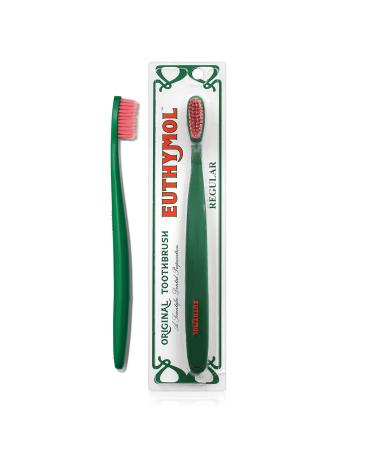 Euthymol  Regular Toothbrush  Soft Bristle  Triple Curve Ergonomic Manual Toothbrush with bristles for Deep  Full Cleaning  and Sensitive Gums and Teeth 1 Pack