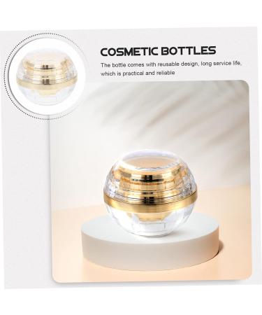 POPETPOP Cream Bottle 5g Cosmetic Jars Cosmetic Water Bottle Body Cream Jars Empty Lotion Jars Black Empty Face Cream Containers Travel Acrylic Bottle Body Multifunction Storage Bottle 7.1X6X6CM Golden - Buy Online on GoSupps.com