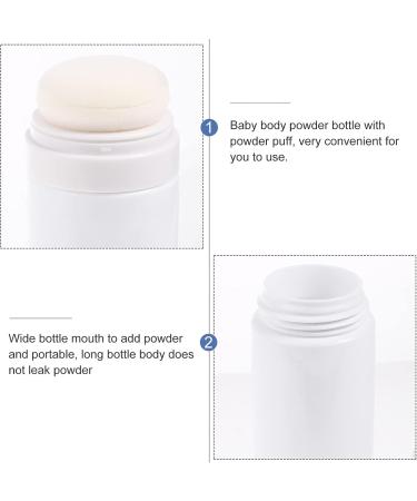 FOMIYES Loose Powder Container with Puff | Body & Baby Powder Makeup Bottle | 15x4.7cm Assorted Color - Buy Online on GoSupps.com