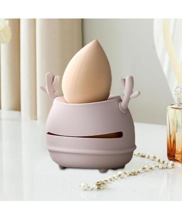 Makeup Sponge Egg Case - Ventilated Egg Face Sponge Travel Case | Silicone Makeup Egg Sponge Stand | Beauty Blenderr Makeup Sponge Holder | Portable Cosmetic Egg Sponge Dust Box For Maintaining Pink - Buy Online on GoSupps.com