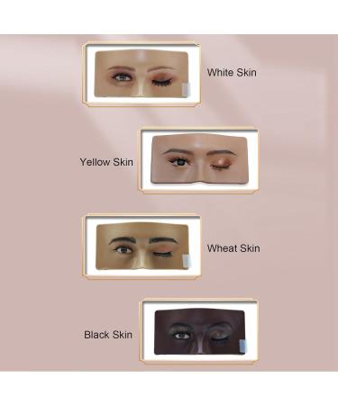 Makeup Practice Kit | Eyeliner Face Board & False Eyelashes for Beginners | Professional Training Tool (Wheat Skin - Buy Online on GoSupps.com