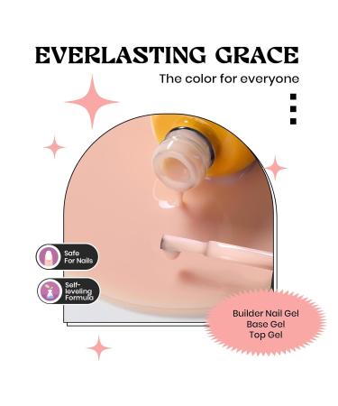 60ml Gel Nail Kit - Neutral Skin Tone Apex Builder Base & Top Coat Set | UV LED Cured Self-Leveling & Soak Off | International Shipping - Buy Online on GoSupps.com