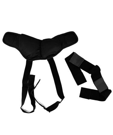 Inguinal Hernia Support Belt - Adjustable Groin Straps - Surgery & Injury Recovery - Abdominal Support Belt for Sports Hernia - Everyday Medical Hernia Guard (Black) - Buy Online on GoSupps.com