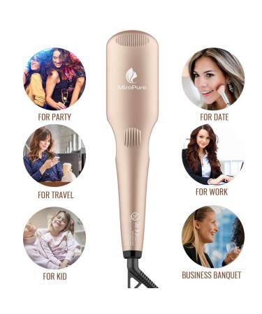 Buy MiroPure Ionic Hair Straightener Brush - Frizz-Free Styling at Home or Salon | International Shipping Available - Buy Online on GoSupps.com