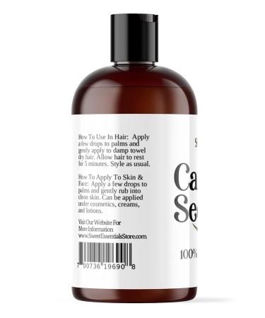 Sweet Essentials Organic Camellia Seed Oil - 100% Pure & Organic Japanese Beauty Oil for Hair & Skin - 4oz Bottle - Buy Online on GoSupps.com