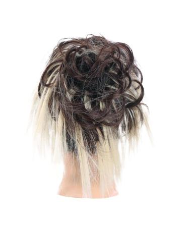 Messy Bun Hair Piece for Women Synthetic Tousled Updo Messy Bun Hair Pieces Hair Scrunchies Extensions with Elastic Band Ponytails Hair Extensions for Women Fake Hair Accessories for Women Girls 6AT88