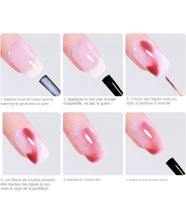  Stibtmr Gel Effect - UV/LED Gel 15ml Aquatic Gradient - Clear Top Coat - Secure Nail Top Coat - Ideal Gift for Women Sisters Friends Daughters or Girlfriends - Buy Online on GoSupps.com