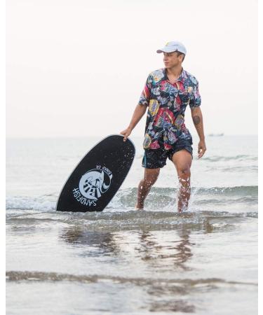Sandfish Board Co. White Foam Traction Skimboard Cruiser 35 - Premium Quality Skimboard for Riders - Buy Online on GoSupps.com