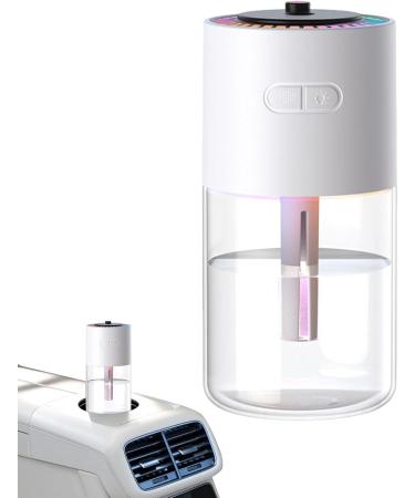 Portable Cool Mist Humidifiers - 280ml Mist Sprayer Desk Humidifier | Rechargeable Cool Mist Humidifiers with Starry Projector Personal Desktop Humidifier for Bedroom Nightstand White - Buy Online on GoSupps.com