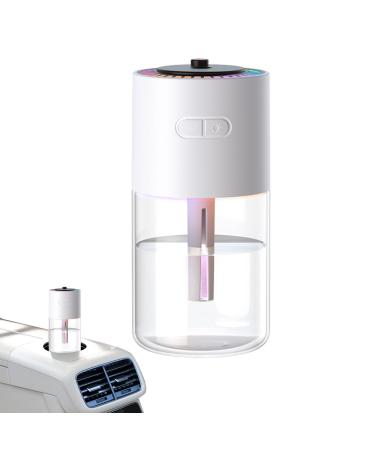 Portable Humidifier Desk Air Humidifier Personal Facial Mister | Rechargeable Cool Mist Humidifiers with Starry Projector Personal Desktop Humidifier for Bedroom Nightstand White